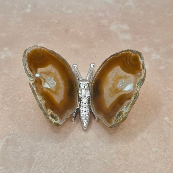 Edelsteen Vlinder van Agaat | ca. 8 cm breed