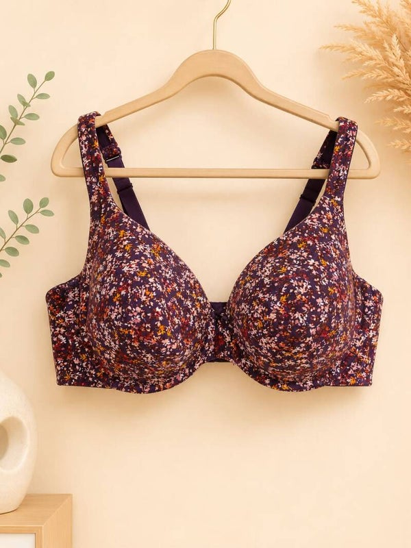 Cacique Floral Bra 46DDD EUC