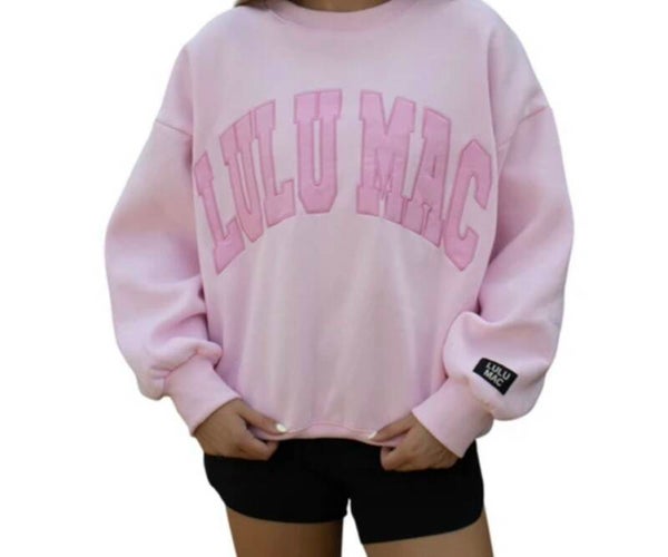 LuluMac embroidered sweatshirt - pink