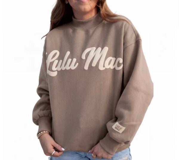 LuluMac script mockneck - brown/cream