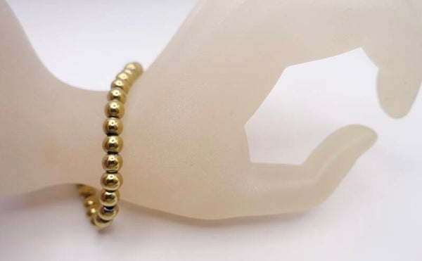 ARgo014625: Goudkleur, hematiet armband.