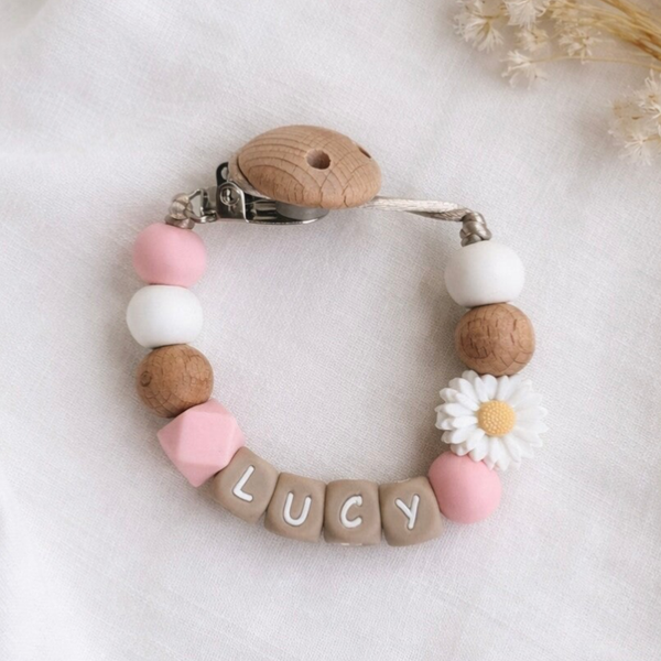 Speenkoord | Bloem wit