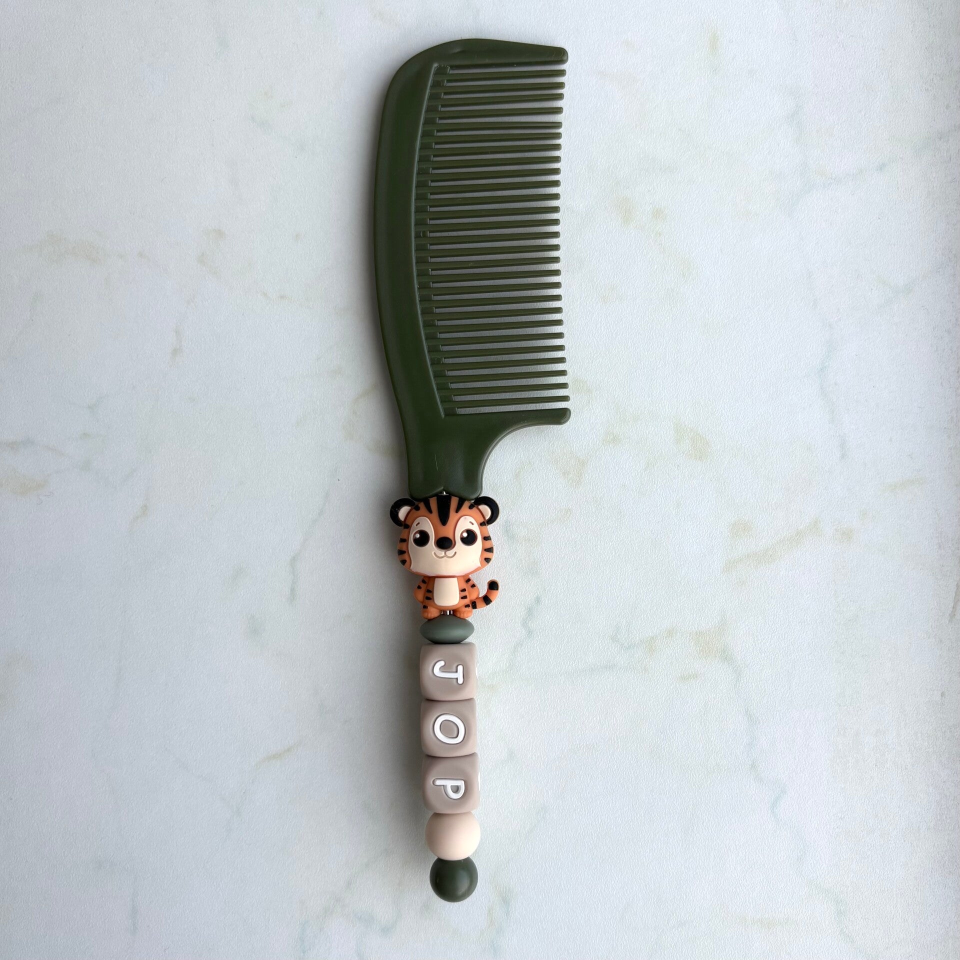 Kam | Tijger legergroen