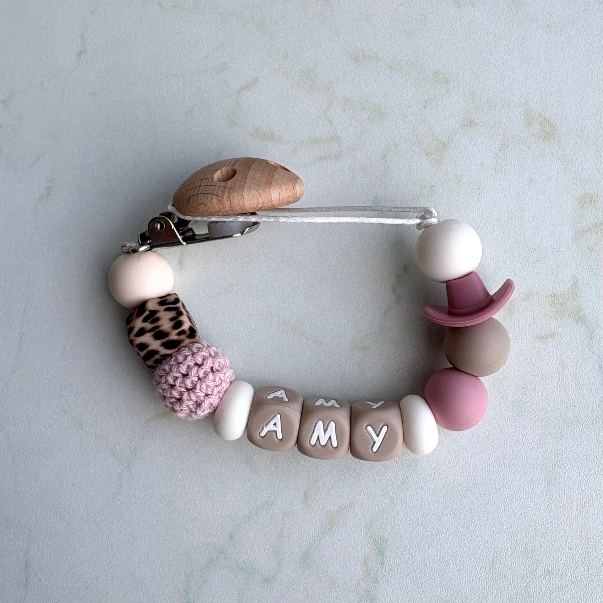 Speenkoord | Cowboyhoed roze