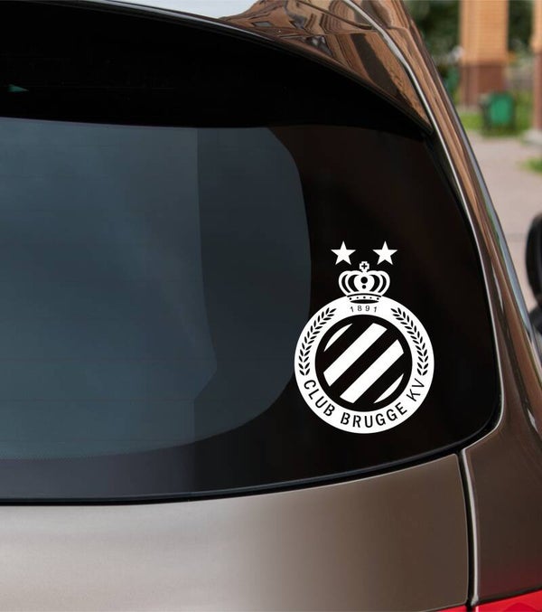 Club Brugge Autosticker – Nieuw Logo met 2 Sterren