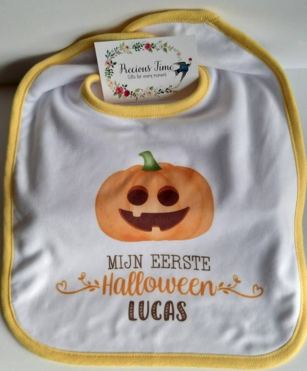 Gepersonaliseerd Slabbetje ~ Mijn EERSTE Halloween