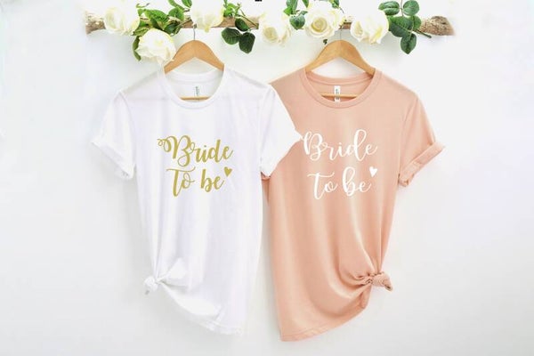 T-shirt voor de verloofde ~ Bride to be T-shirt ~ Aanstaande bruid ~ Verlovingsgeschenk