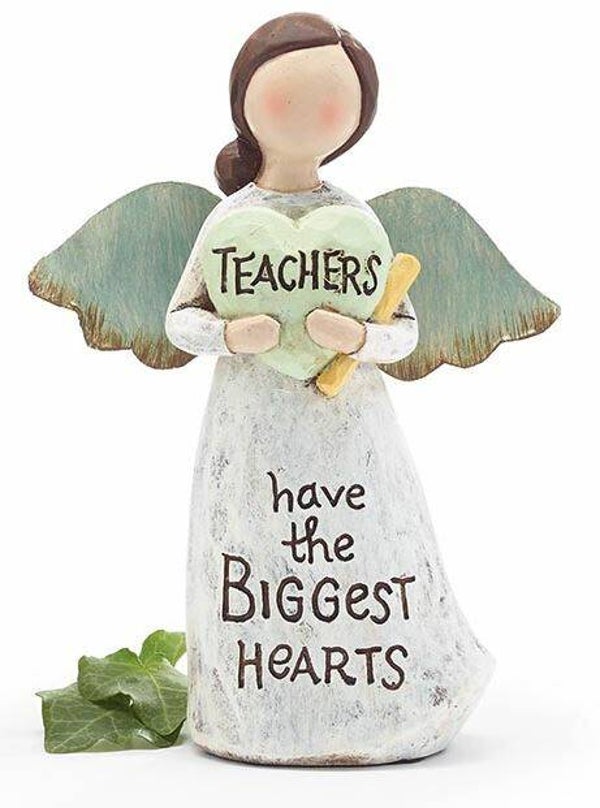 Engeltje ~ voor Leerkrachten ~ Teachers have the biggest hearts ~ Geschenk voor juf / meester
