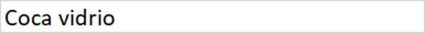 Coca vidrio