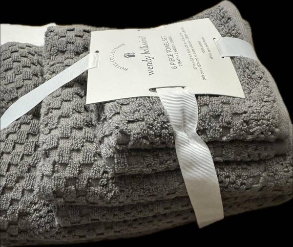 Set Toallas baño gris oscuro