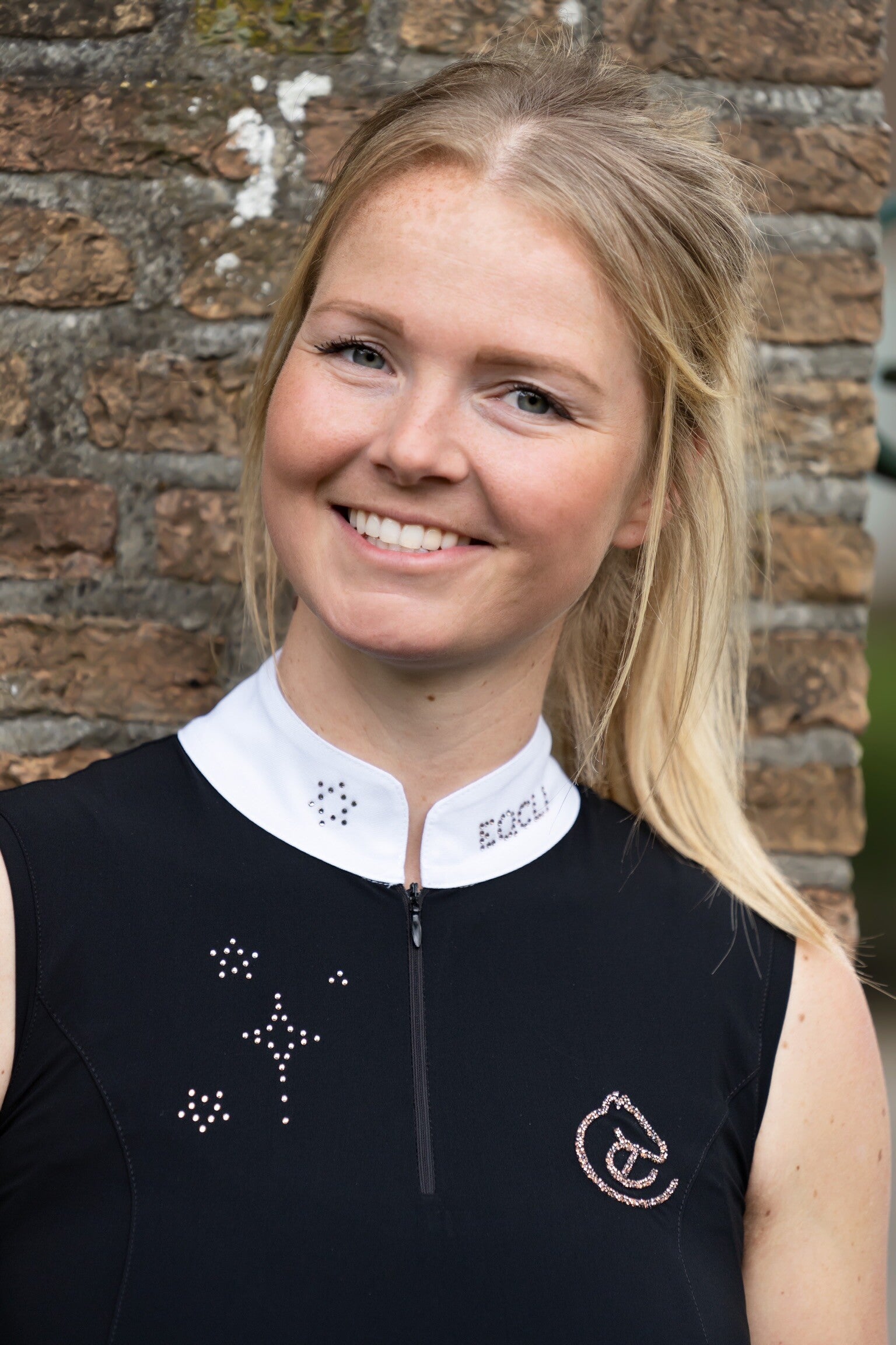 Wedstrijdshirt Zwart/Roségold mouwloos