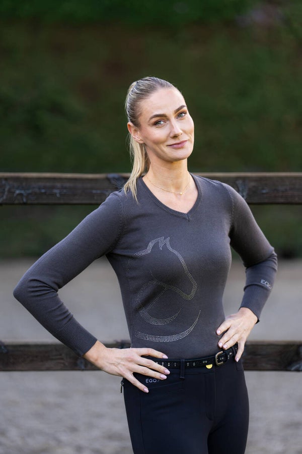 EQCLI v - neck Dark Grey