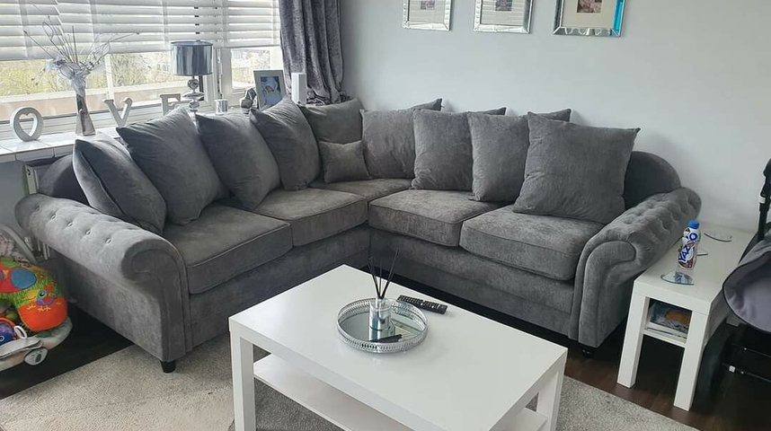 Windsor Grey Corner Sofa set