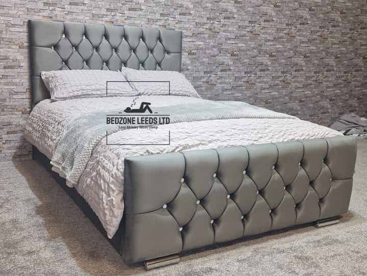 Chesterfield Sleigh Bed & Mattress
