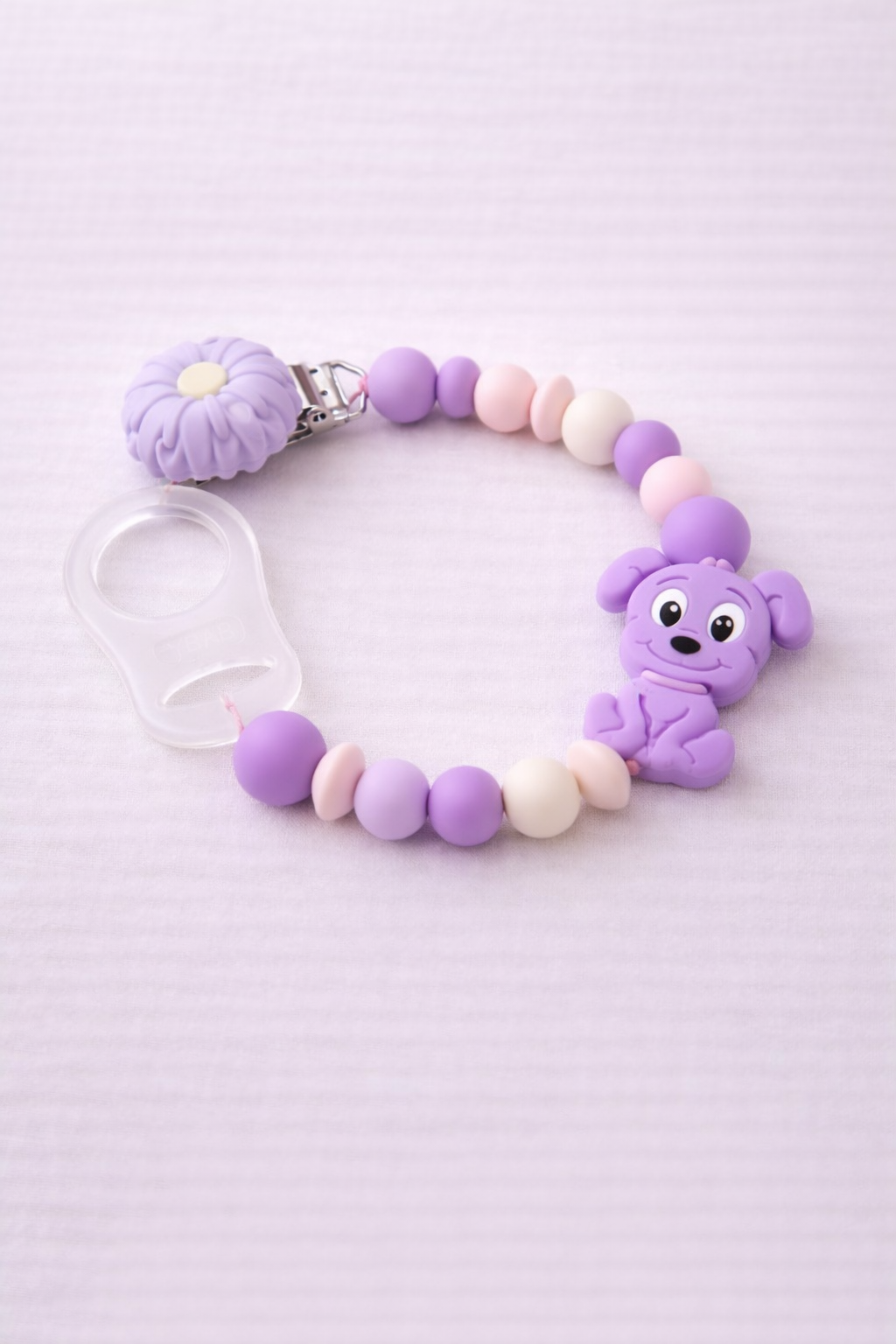 Schnullerkette "Violet"