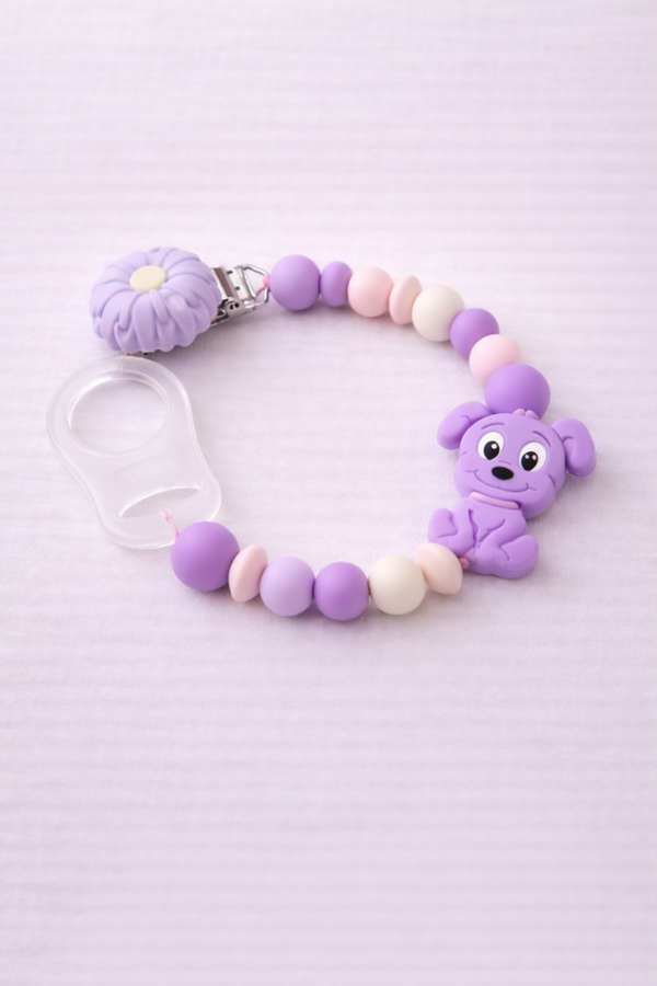 Schnullerkette "Violet"