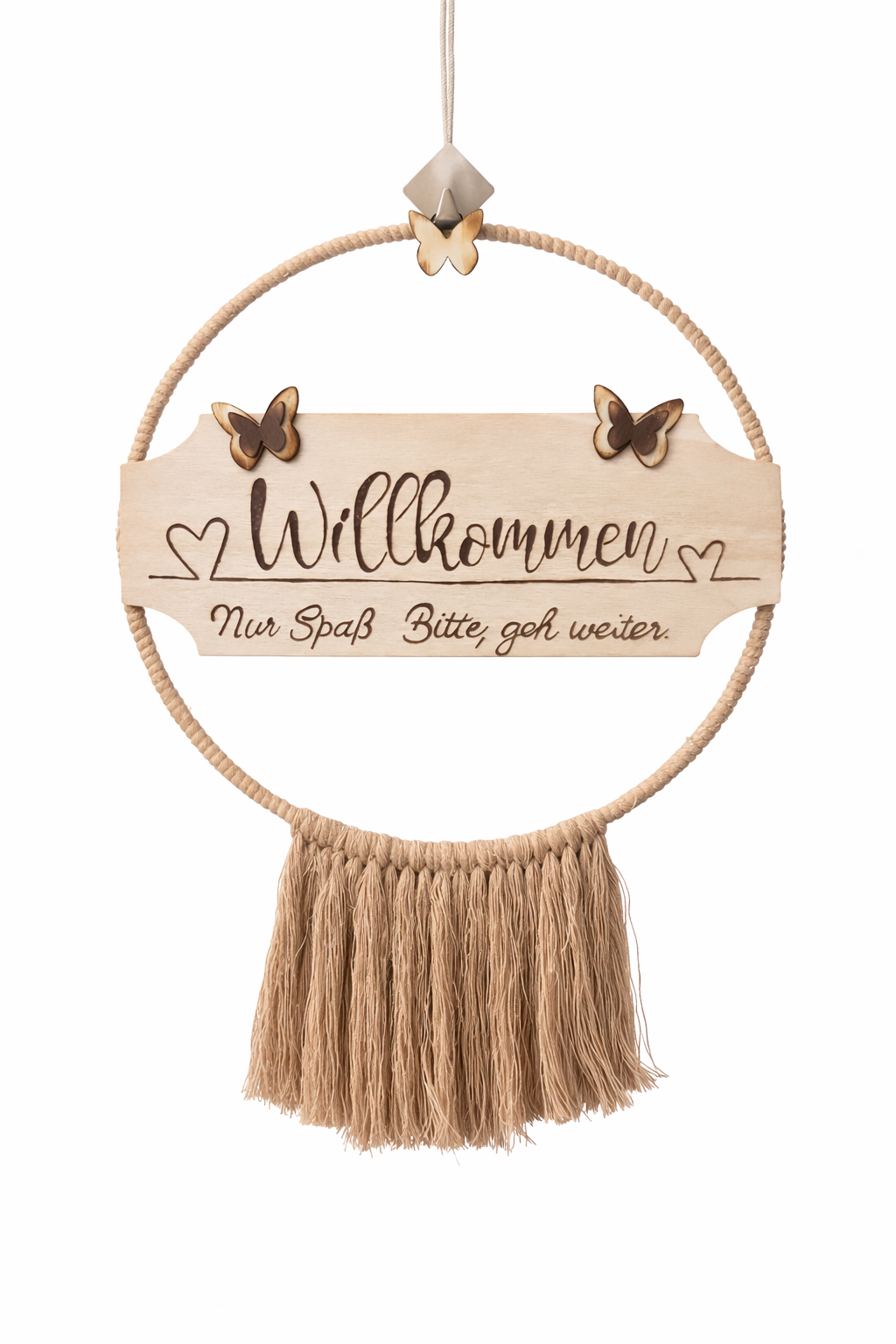 Wanddeko "Willkommen"