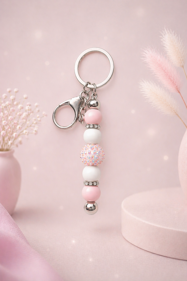 Glitzer Traum in Weiß-Rosa