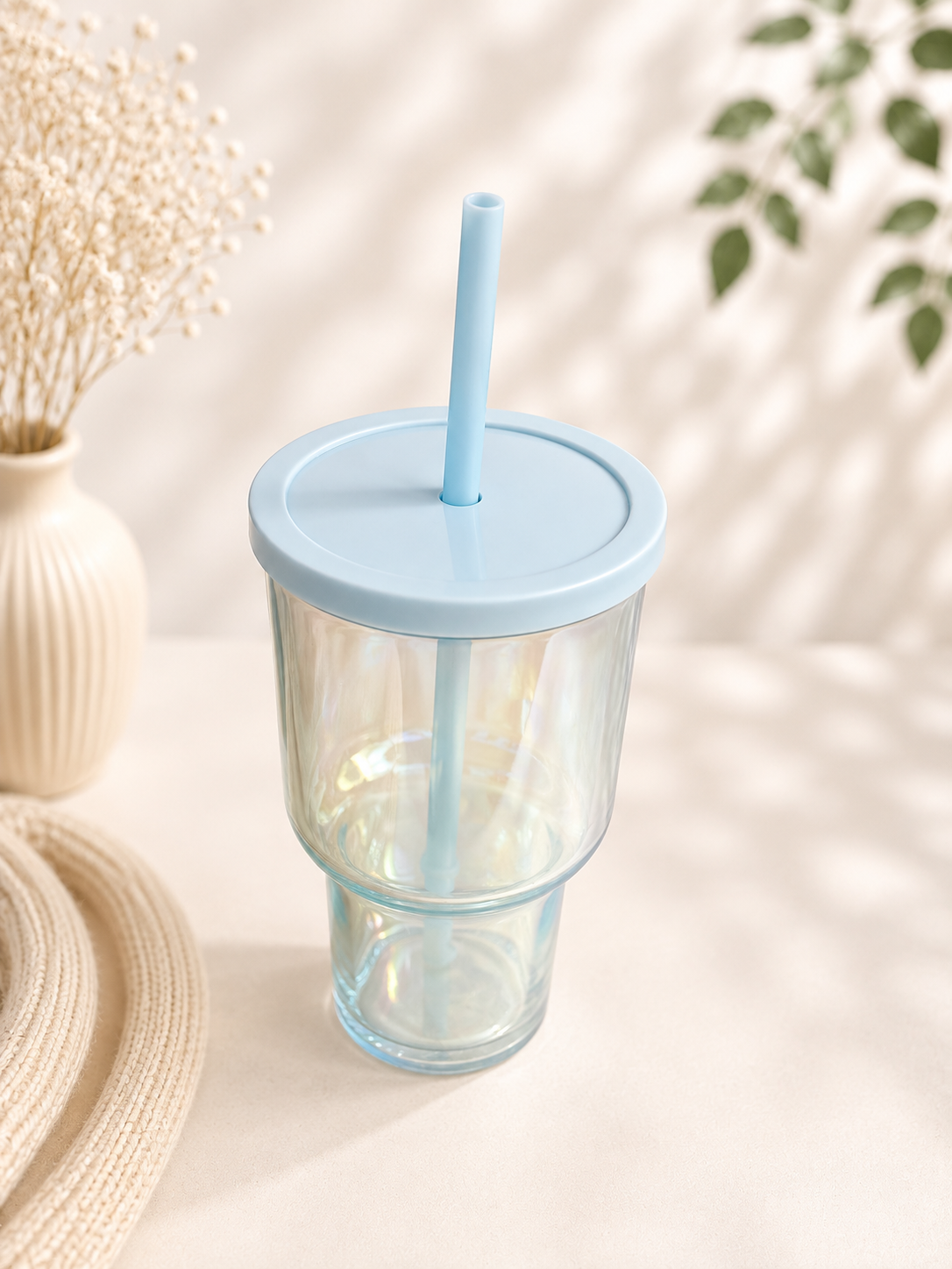 Trinkglas mit Strohhalm – dein Wunschdesign