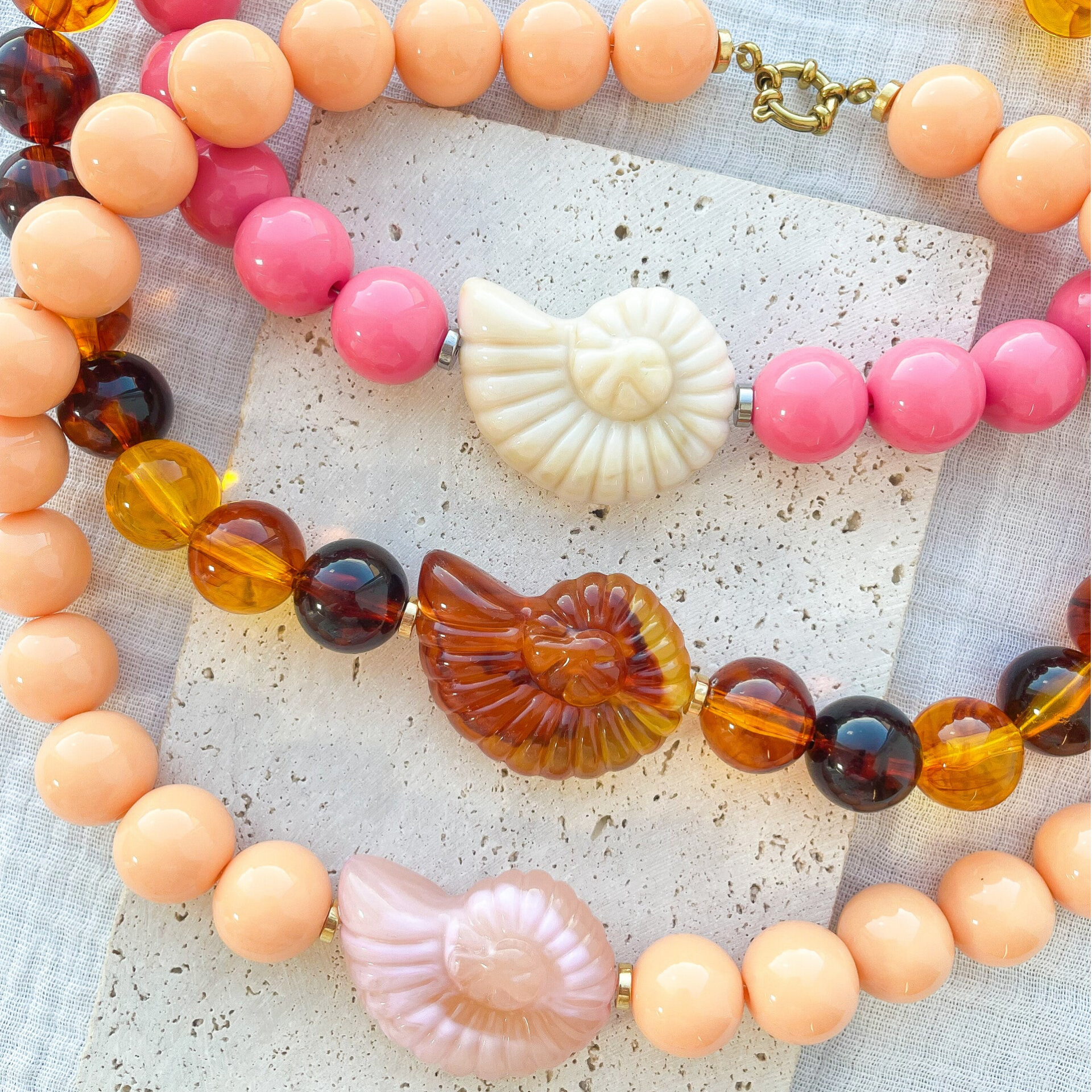 Collier Coquillage Oversize