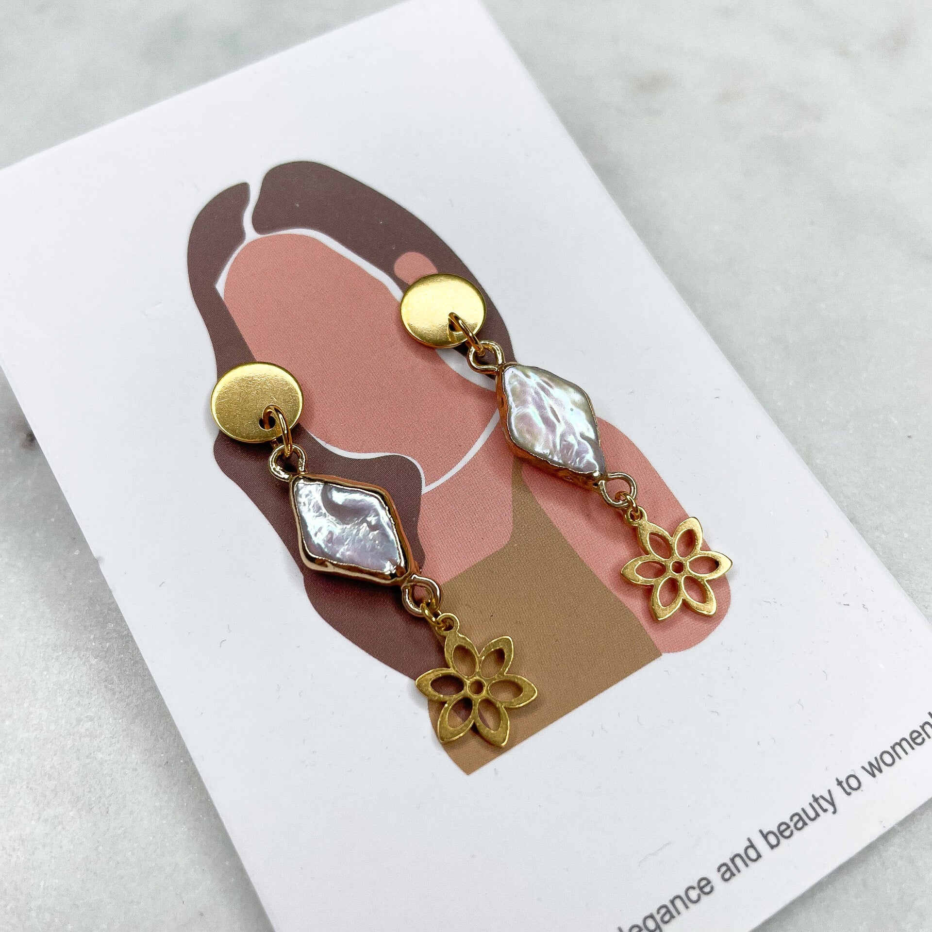 Boucles d’oreilles Perla Fleur