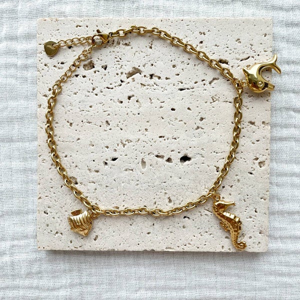 Bracelet de cheville Charms hippocampe