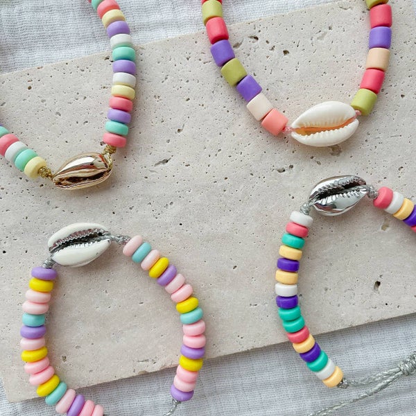 Bracelets ajustables coquillages