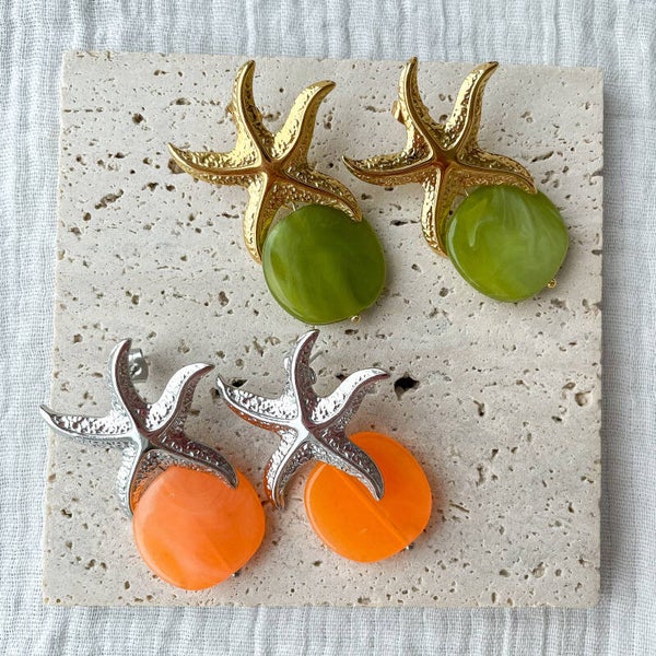 Boucles d’oreilles étoile de mer