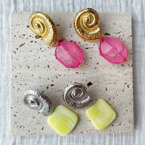 Boucles d’oreilles coquillages