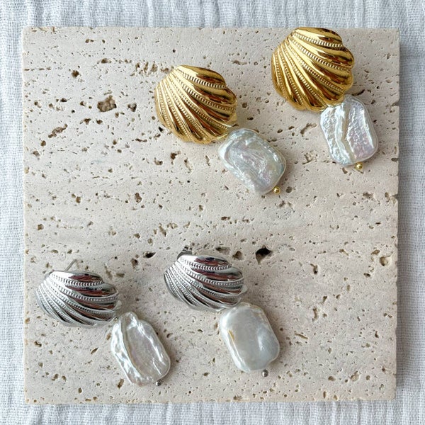 Boucles d’oreilles coquillages