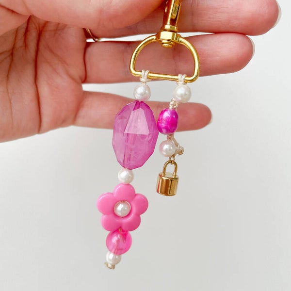 Charms sac fuschia