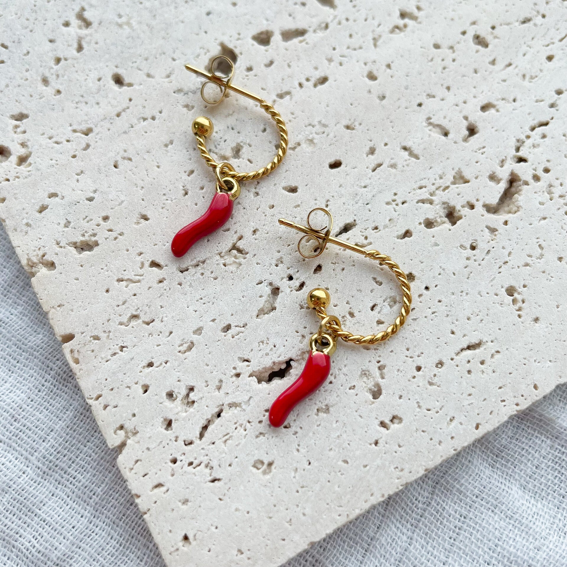 Boucles d'oreilles piments
