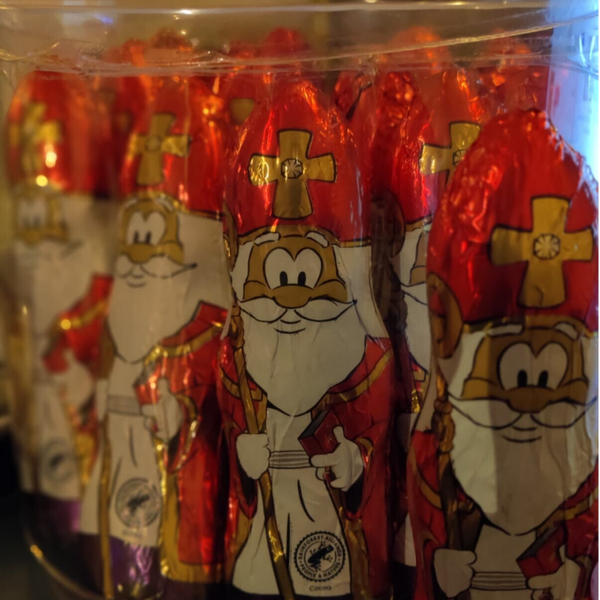 15x Sintjes in silo | 60gr per Sint | 16cm per Sint