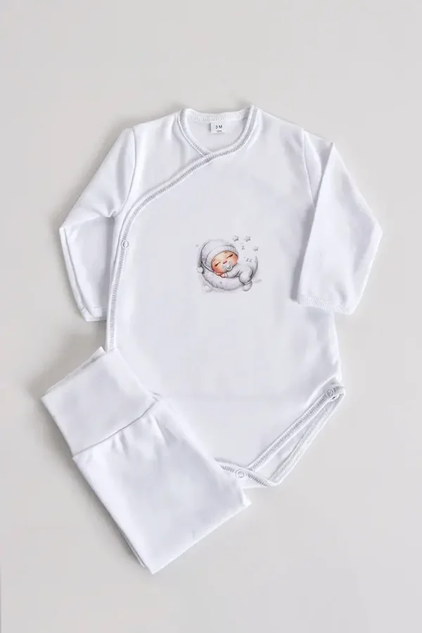 Ensemble Ourson  Body  + pantalon avec pieds