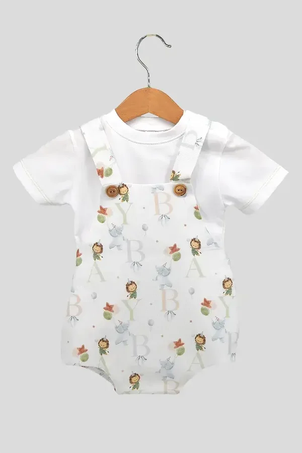 Barboteuse  ABC avec t-shirt unisexe