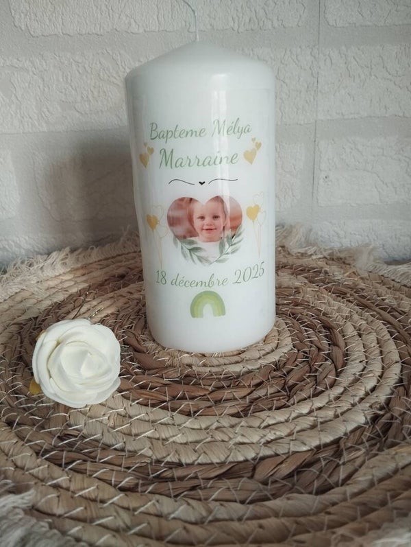Bougie avec photo