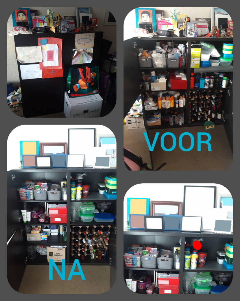 Kast opruimen en ordenen / opruimcoach