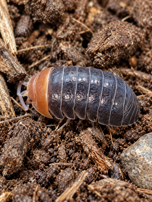 Armadillidium flavostictum red head