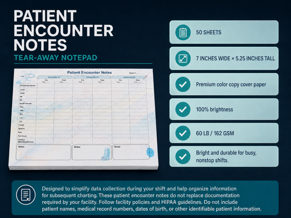 Patient Encounter Notes Tear Away Pad