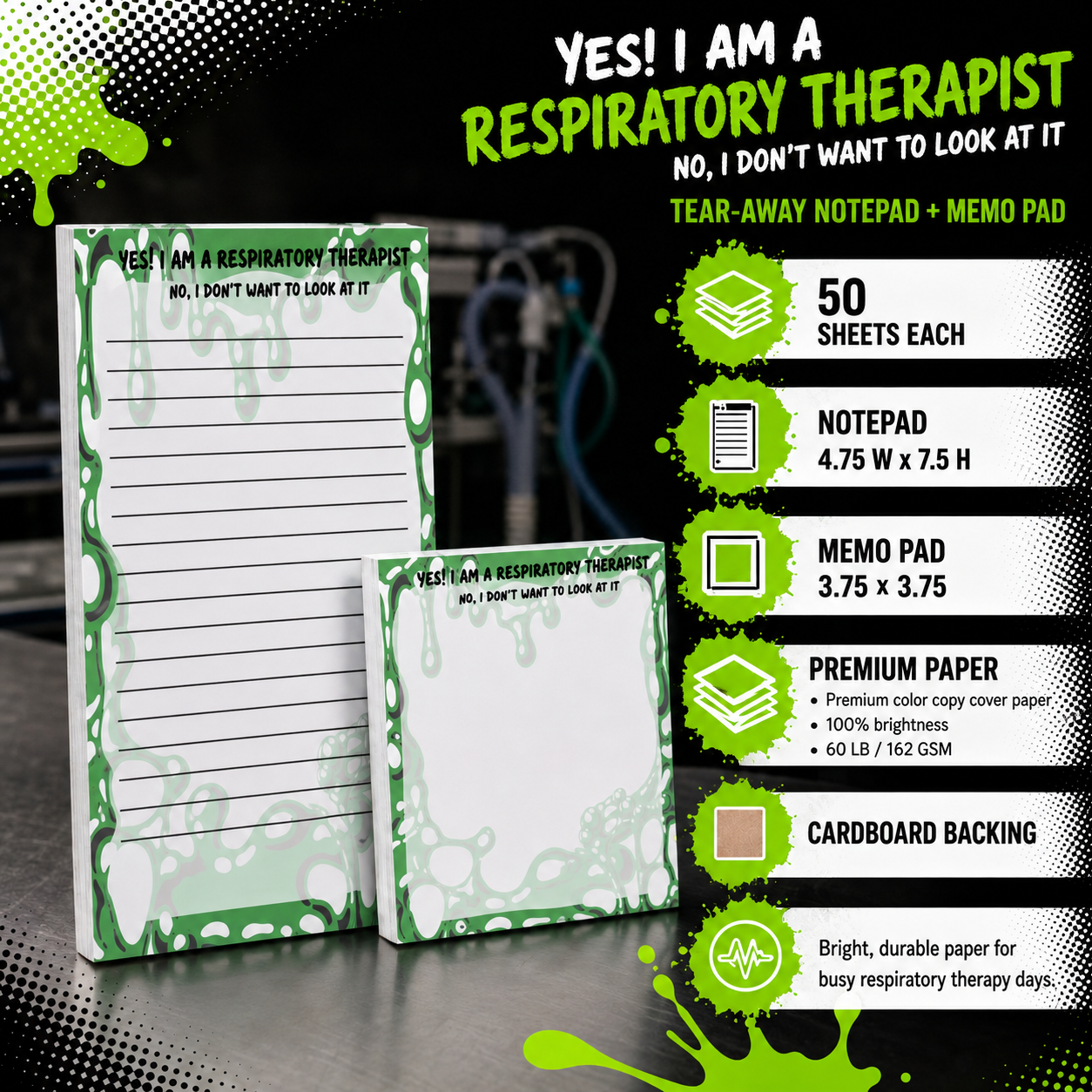 "Yes! I am a respiratory therapist. NO, I don't want to look at it"