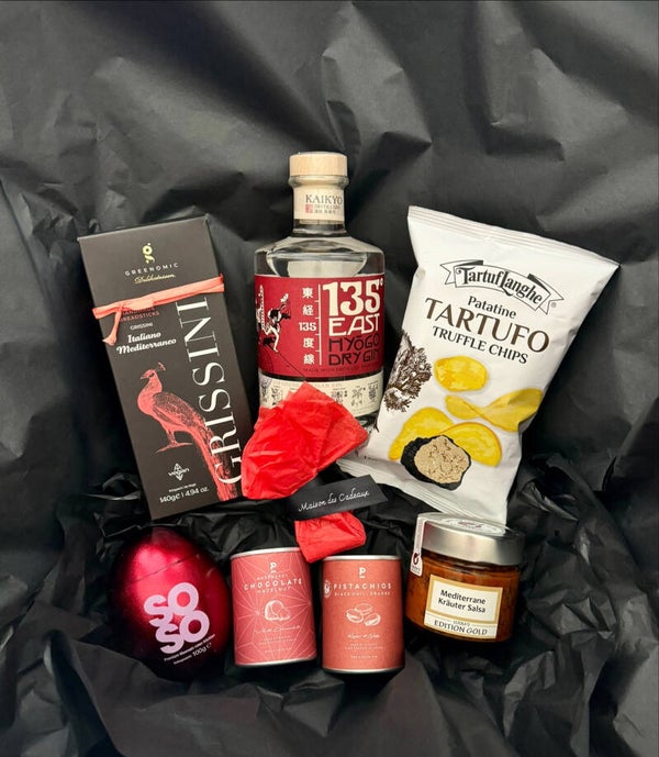 Geschenkkorb Red skies, gin vibes