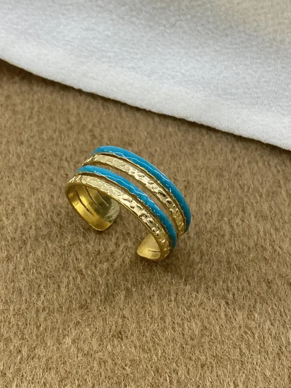 Bague 4 rangs Divers colories