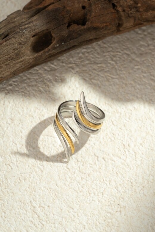 Bague géométrique ajustable