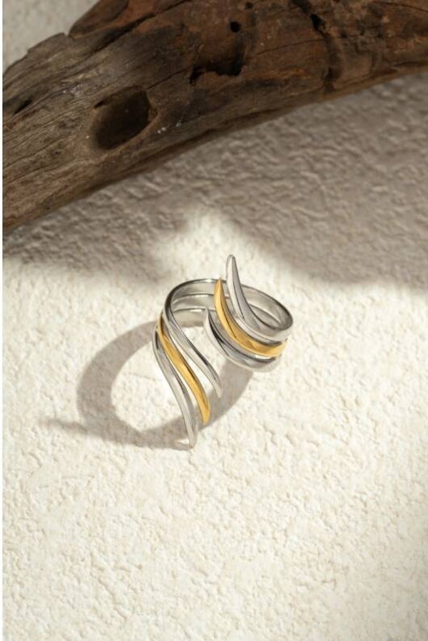 Bague géométrique ajustable