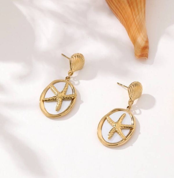 Boucles d'oreilles thème marin