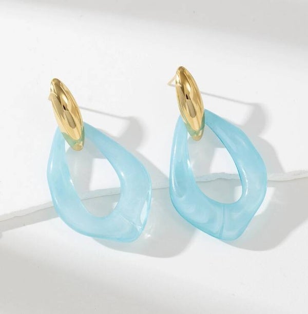 Boucles d'oreilles aquarelle