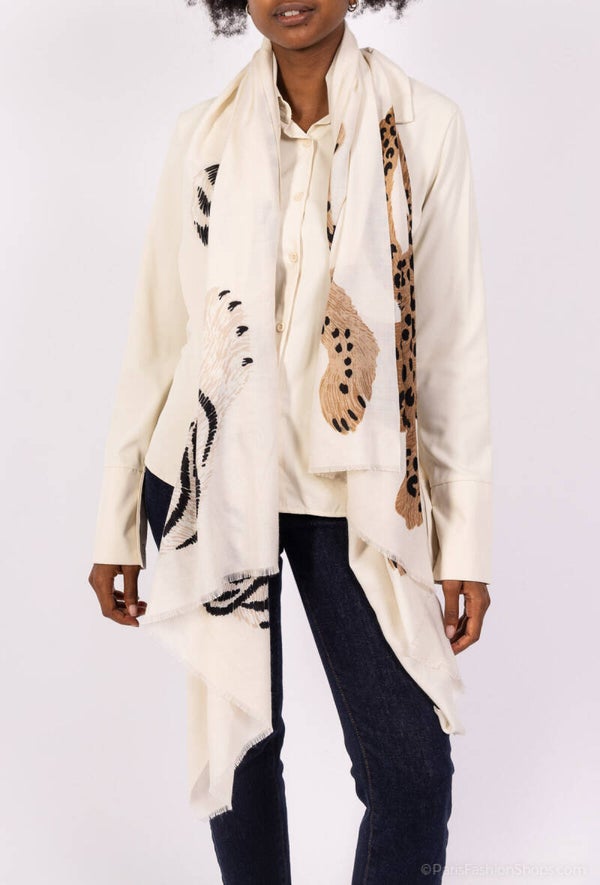 Echarpe imprimé léopard