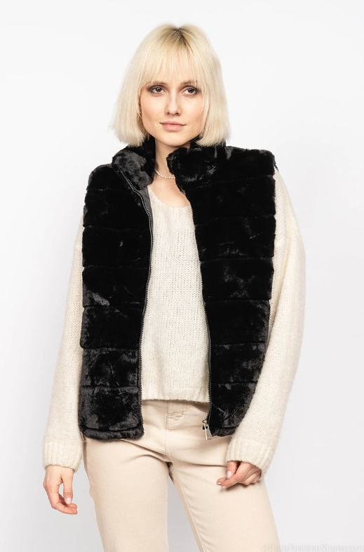 Gilet sans manches fausse fourrure taille 36 - 40 divers colories