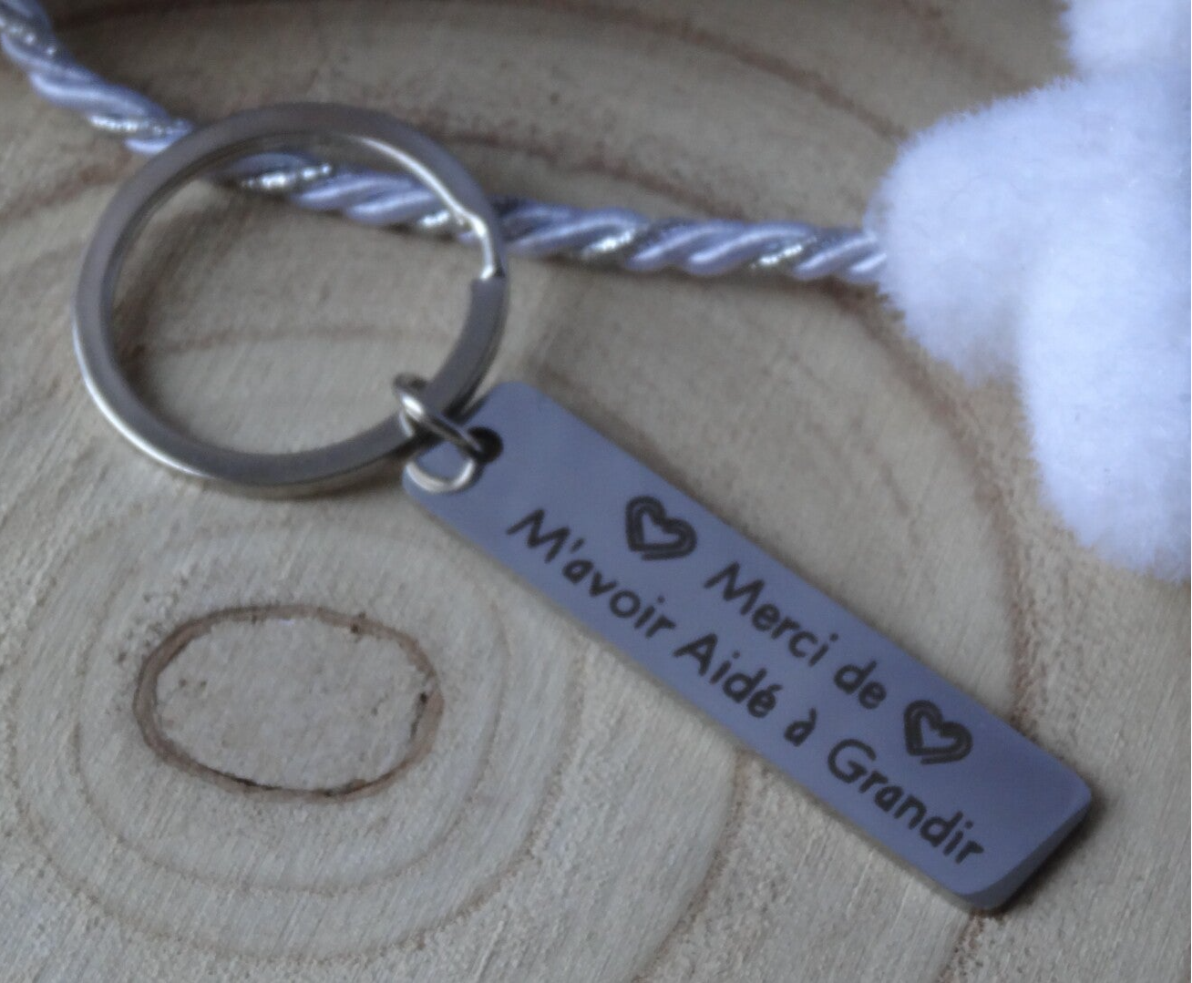 Porte Clef " Merci de m'avoir fait Grandir "