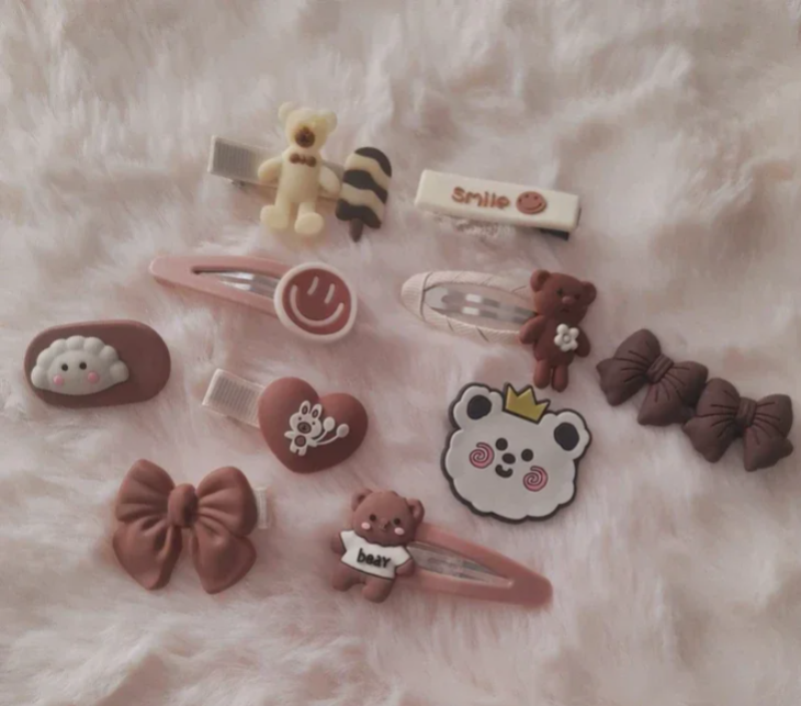 Lot de pinces à cheveux petites filles